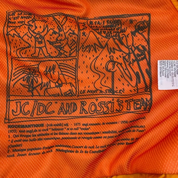 SALE 🌺 JC de CASTELBAJAC ROSSIGNOL Cream Orange Brown Plaid Hood Ski Jacket L - Picture 9 of 15